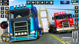 बड़ा ट्रक ड्राइविंग स्कूल सड़क से हटकर परिवहन खेल screenshot 7