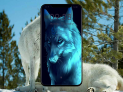 Fondo de pantalla de lobo screenshot 0