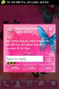 Nizza Pink Theme GO SMS Pro screenshot 2