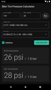 Bike Tire Pressure Calculator screenshot 2