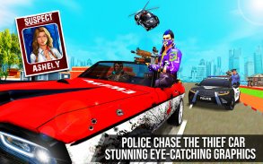 Guida in auto della polizia volante: Real Car Race screenshot 8