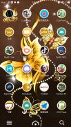 3D Golden ButterFly Launcher Wallpaper Theme screenshot 5