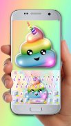 Rainbow Unicorn Poop Keyboard screenshot 2