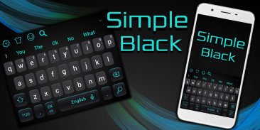 Simple Cool Black Keyboard Theme screenshot 3