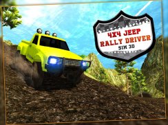 4x4 Jeep Rally Fahrer Sim 3D screenshot 5