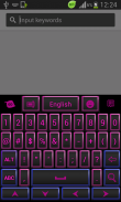 Pink and Black Keyboard Theme screenshot 5