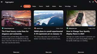 Aggregator News - RSS Reader screenshot 0