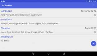 E-Checklist screenshot 0