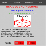 RECTANGULAR COLUMNS (ACI318-19)-U.S.& S.I. Units screenshot 0
