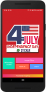 Independence Day USA - Sticker & photo editor screenshot 0