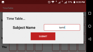 Class Time Table screenshot 2