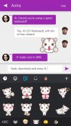 GO Keyboard Kitty Sticker screenshot 2