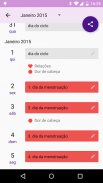 Calendário Período & Ovulação screenshot 4