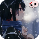 Girl and Snow Anime Wallpaper Icon