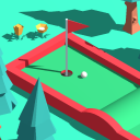 Cartoon mini golf jeu en 3D