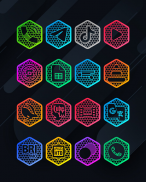 Hexanet - Neon Icon Pack screenshot 2