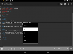 anWriter free - редактор HTML screenshot 5