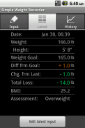 Simple Weight Recorder screenshot 2