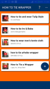 HOW TO TIE WRAPPER -WRAP STYLE screenshot 2