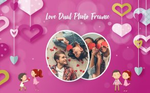 Dual Love Photo Frames screenshot 0