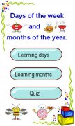 Learn days of week and months screenshot 2