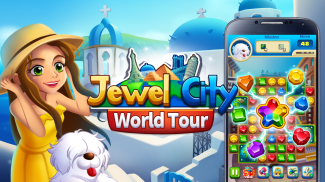 Jewel City : World Tour Match 3 Puzzle screenshot 0