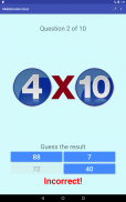 Multiplication tables Quiz screenshot 8