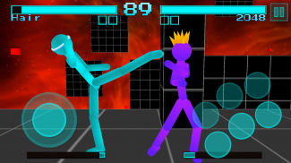 Pertarungan stickman: prajurit neon screenshot 2