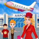 Summer Vacation Airport Trip Icon