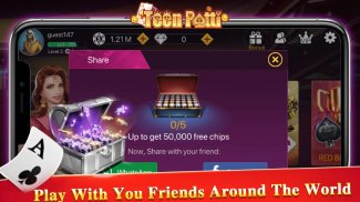 Teen Patti Tour - 3 Patti Indian Poker Card Game screenshot 0