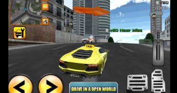 पागल चालक टैक्सी ड्यूटी 3D screenshot 0