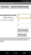 Find Factors, LCM, GCF, Quadratic Formula screenshot 2