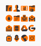 Black Orange - Icon Pack screenshot 3