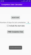 Completion Date Calculator screenshot 0