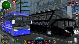 Polizei Bus Fahren Spiel 3D screenshot 1