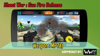 Atire War: Gun Fogo Defesa screenshot 4