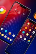 Colorful theme Moto Z4 launcher screenshot 0
