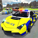 UK Police Car Crime Driving Icon