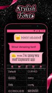 Pink Black Keyboard Theme screenshot 4