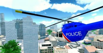 Police Helicopter City Flying screenshot 0