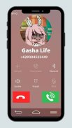 Talking Gasha Life - Fake Call screenshot 1