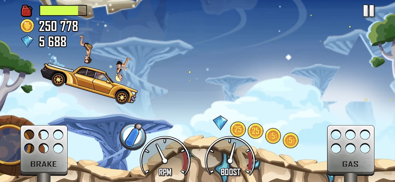 Hill Climb Racing 2 - All Cars Unlocked + Race with each car ! MOD