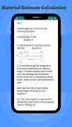 Material Estimate Calculation screenshot 2