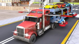Car Transporter Flying Game 3D screenshot 11