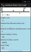 Cantilever Beam Conc Load screenshot 1