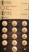 Theme for ExDialer Wooden screenshot 0