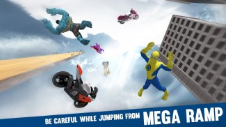 Super Hero Bike Mega Ramp - Stunt Racing Adventure screenshot 9