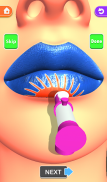 입술은 끝났다! 3D 립 아트 ASMR 게임 만족 screenshot 7