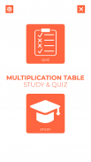 Multiplication table (Study & Quiz Times table) screenshot 1