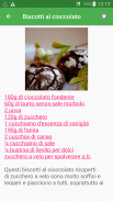 Biscotti ricette di cucina gratis in italiano. screenshot 4